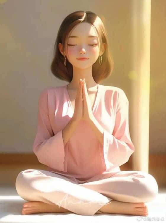 三四十岁女人清心寡欲AI佛系女生头像_1