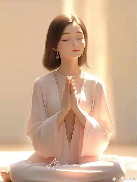 三四十岁女人清心寡欲AI佛系女生头像_4