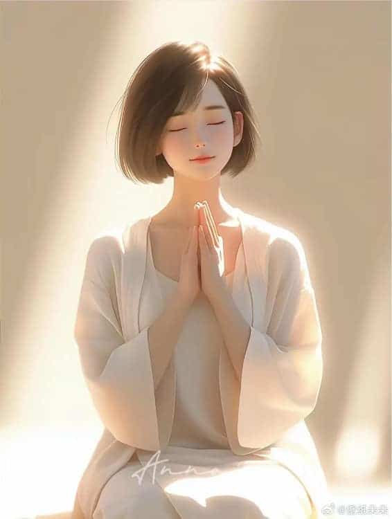 三四十岁女人清心寡欲AI佛系女生头像_7