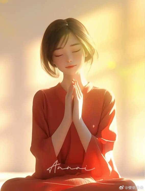 三四十岁女人清心寡欲AI佛系女生头像_8