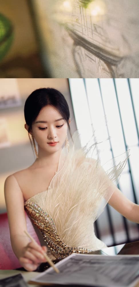 赵丽颖《与凤行》羽纱仙女裙图片_1