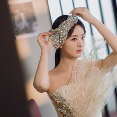 赵丽颖《与凤行》羽纱仙女裙图片