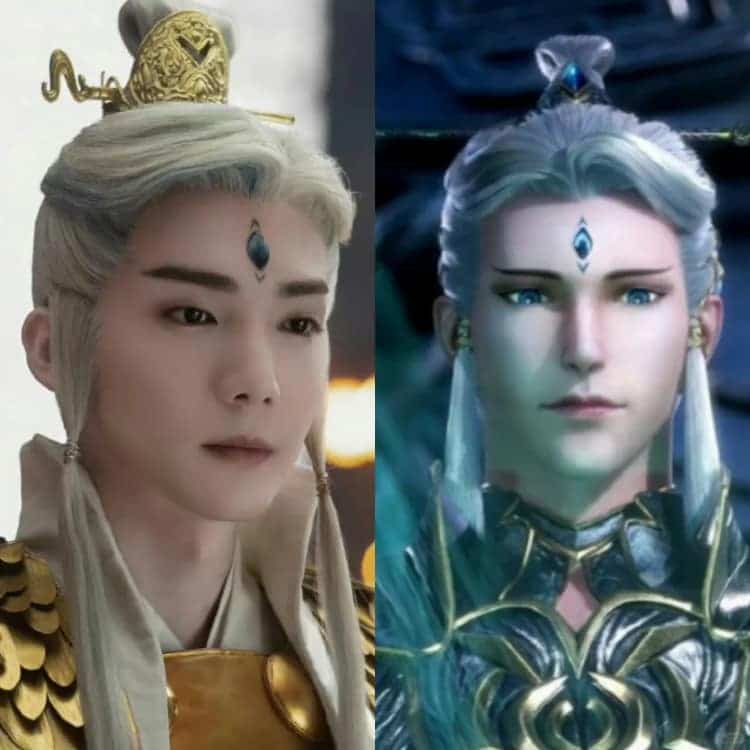 《烈焰之武庚纪》电视剧演员与动漫版人物对比图_2