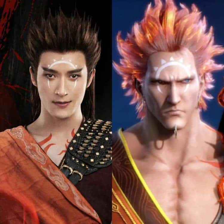 《烈焰之武庚纪》电视剧演员与动漫版人物对比图_4