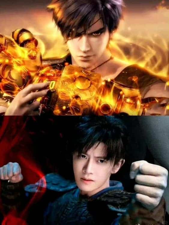 《烈焰之武庚纪》电视剧演员与动漫版人物对比图_14
