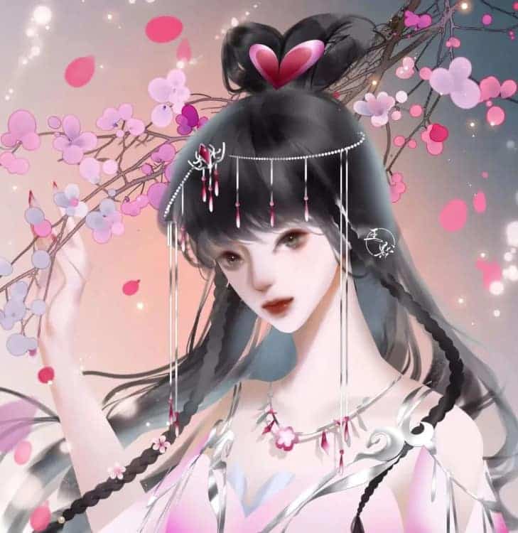 叶罗丽王默穿古装的动漫古风女生头像_1