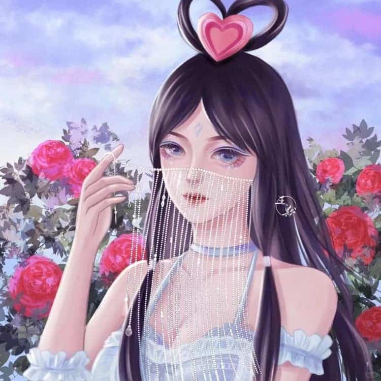叶罗丽王默穿古装的动漫古风女生头像_3