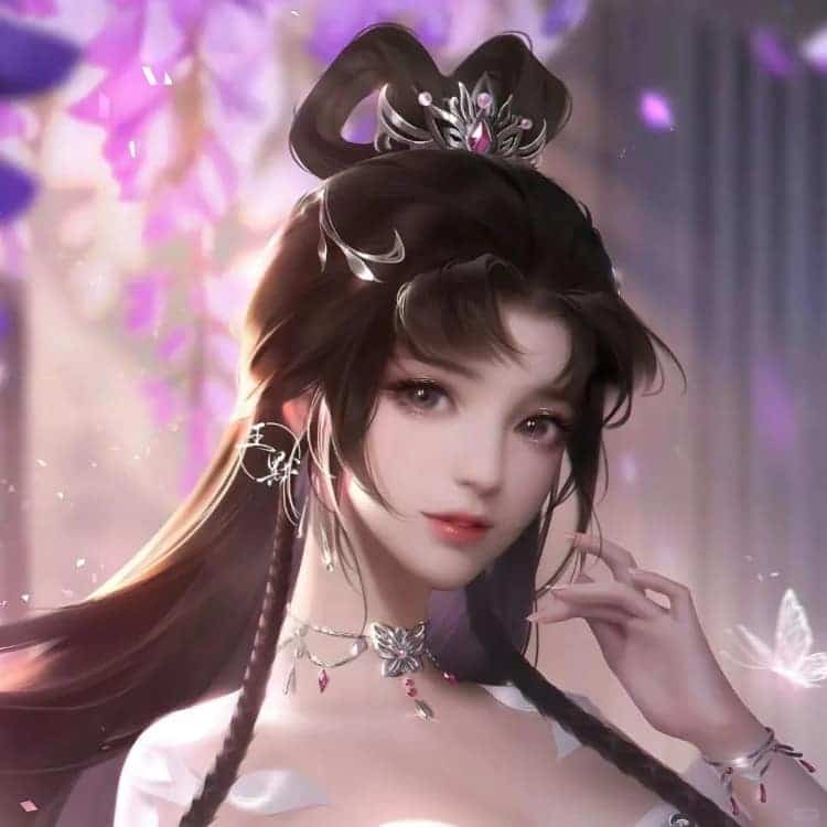 叶罗丽王默穿古装的动漫古风女生头像_6