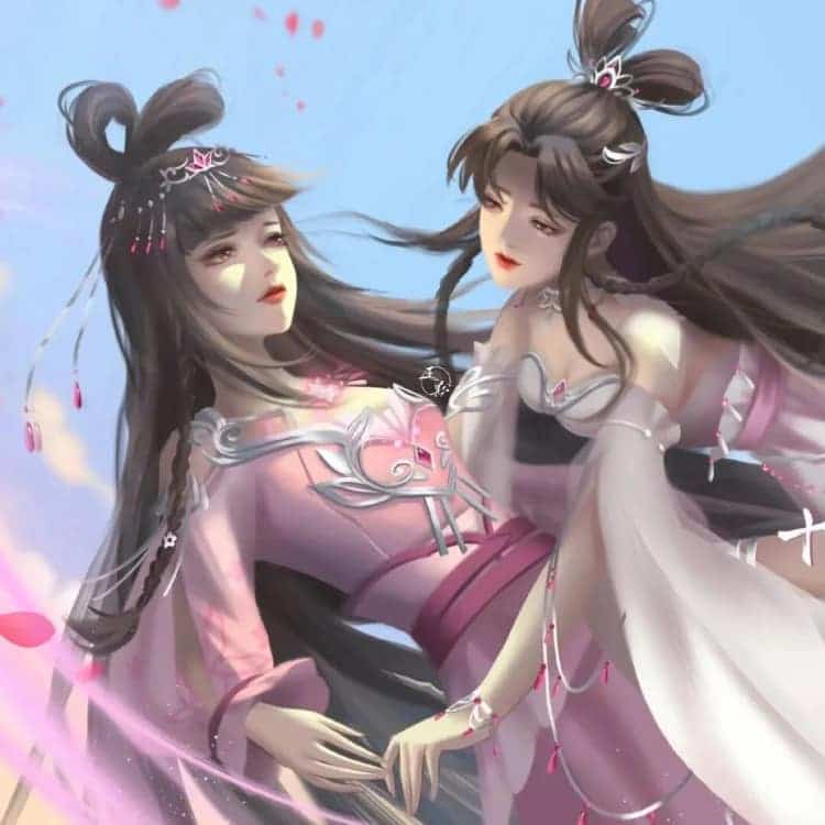 叶罗丽王默穿古装的动漫古风女生头像_8