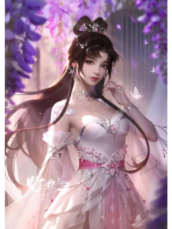 叶罗丽王默穿古装的动漫古风女生头像_11