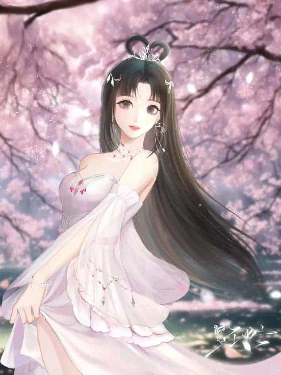 叶罗丽王默穿古装的动漫古风女生头像_16