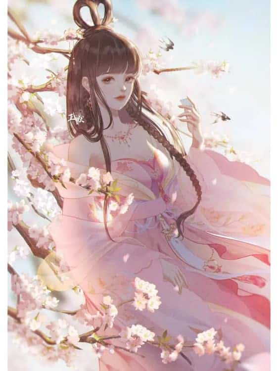 叶罗丽王默穿古装的动漫古风女生头像_17