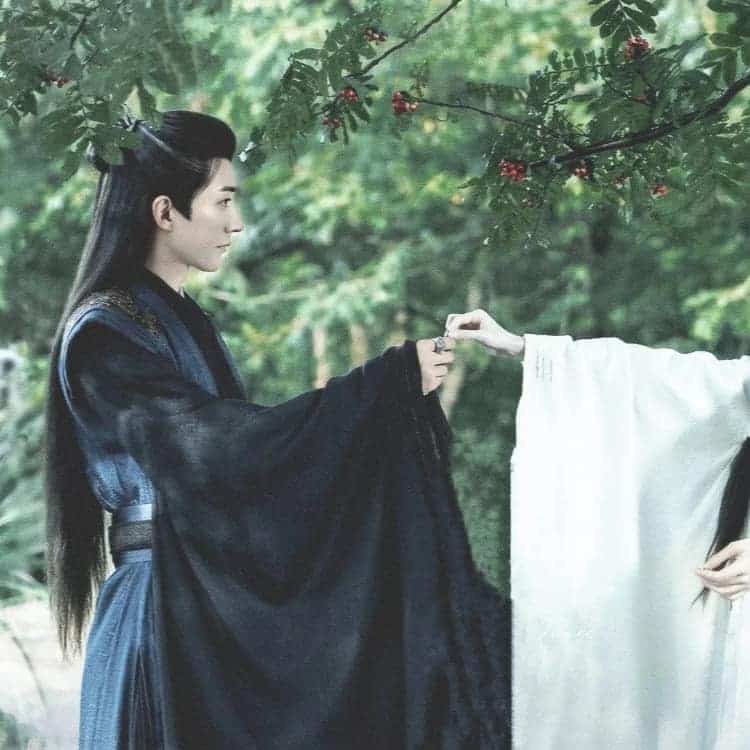鞠婧祎刘学义《花间令》氛围感古风情侣头像_5