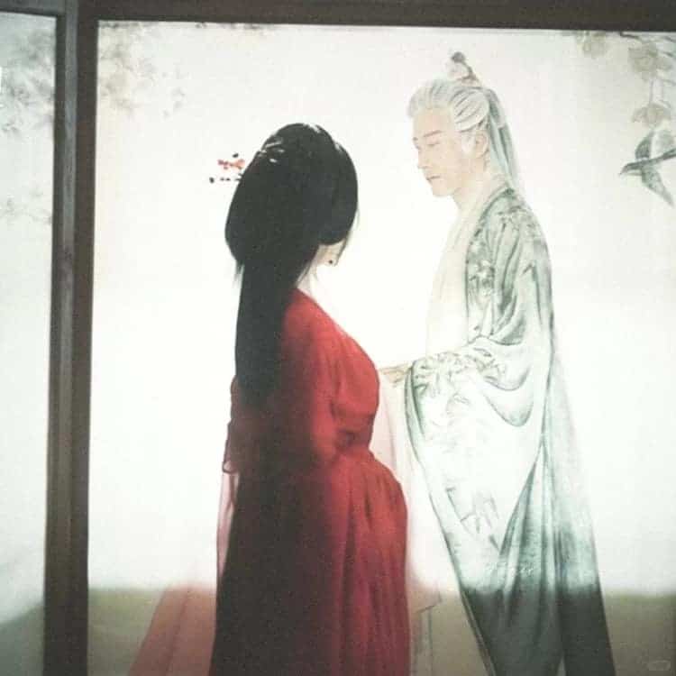 鞠婧祎刘学义《花间令》氛围感古风情侣头像_10
