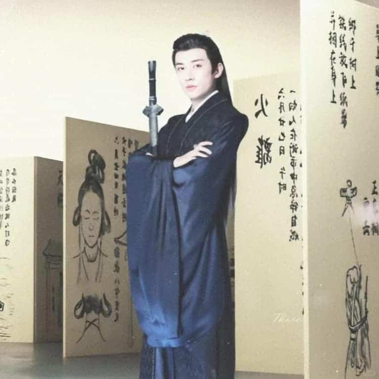 鞠婧祎刘学义《花间令》氛围感古风情侣头像_3