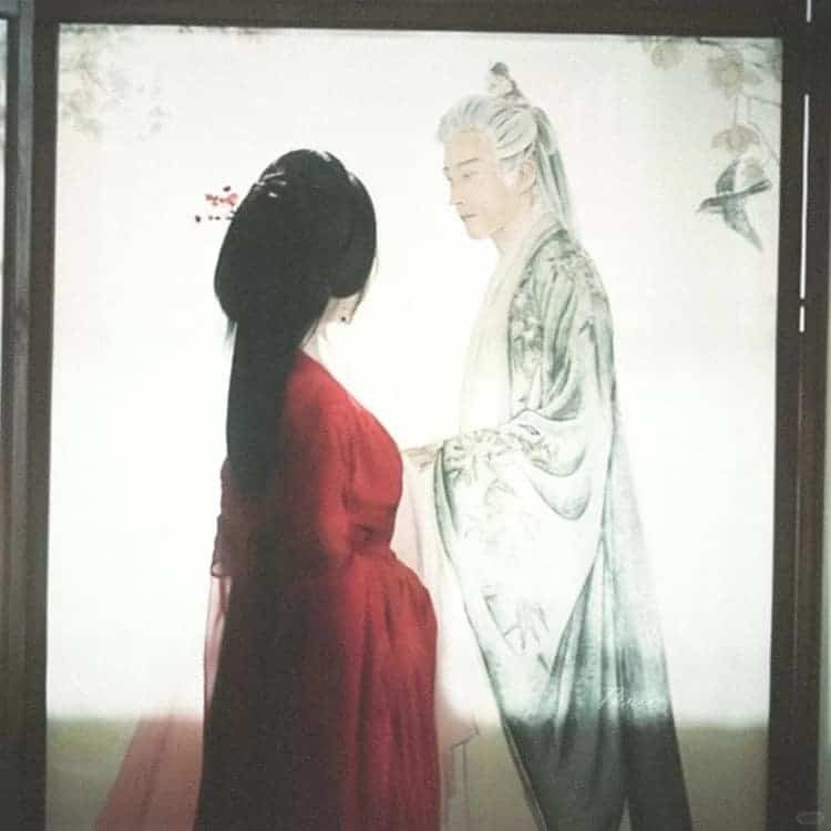 鞠婧祎刘学义《花间令》氛围感古风情侣头像_9