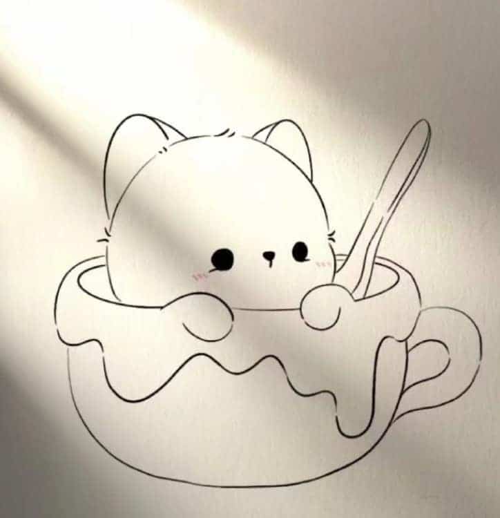 适合小朋友的线条可爱简笔画图片_1