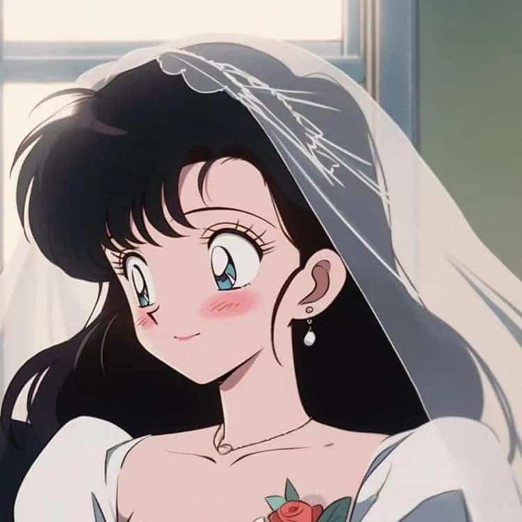 AI旧漫婚纱系列结婚情侣头像 一人一张情头_20