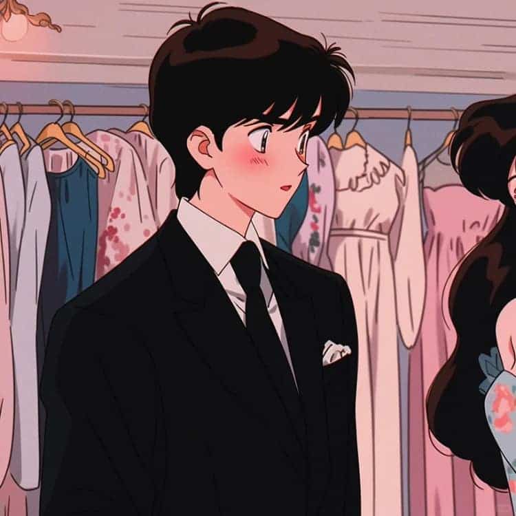 AI旧漫婚纱系列结婚情侣头像 一人一张情头_9
