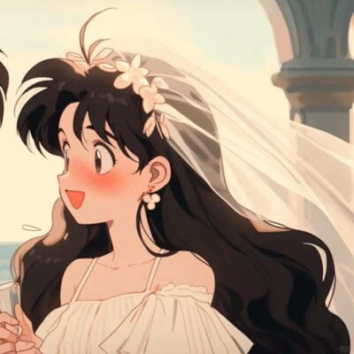 AI旧漫婚纱系列结婚情侣头像 一人一张情头