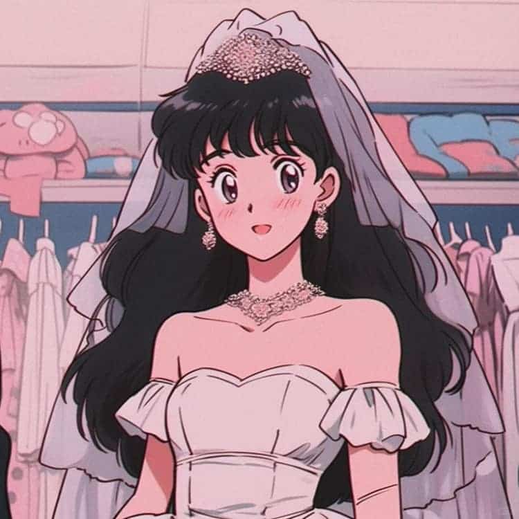AI旧漫婚纱系列结婚情侣头像 一人一张情头_4