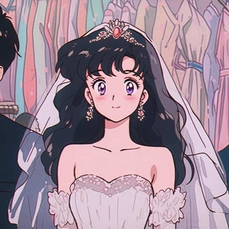 AI旧漫婚纱系列结婚情侣头像 一人一张情头_2