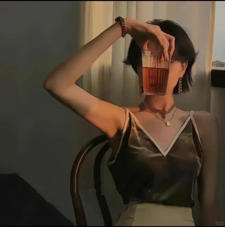 漂亮好看的感性成熟真人女生头像_7