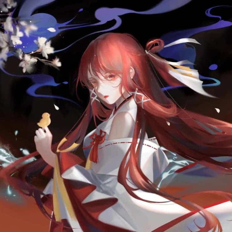 《龙族》上杉绘梨衣动漫少女微信头像_3