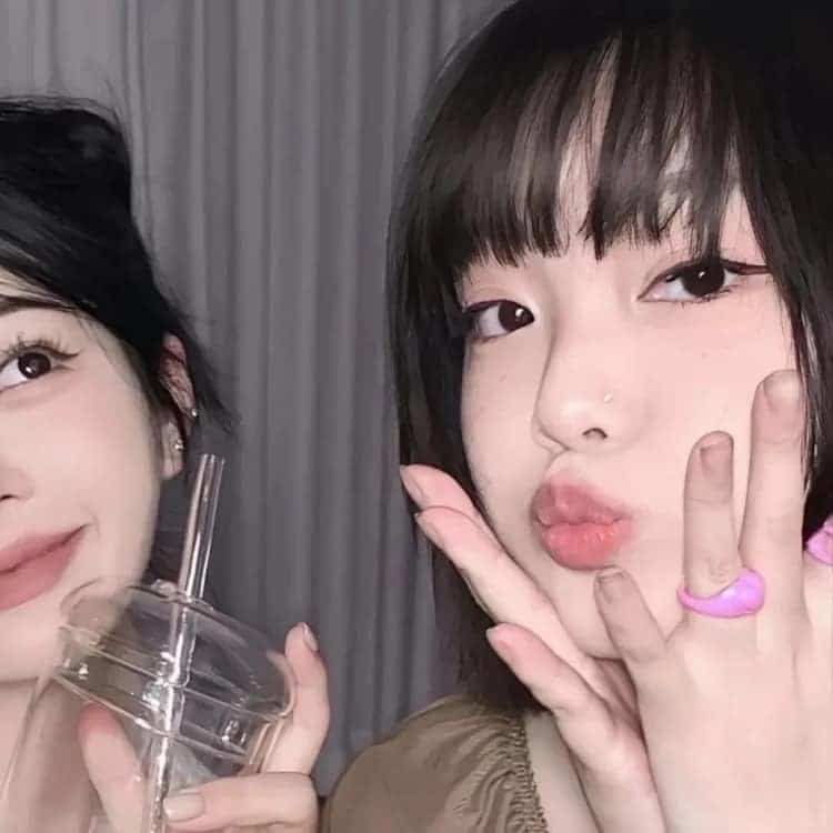 仙气可爱甜酷姐妹二人闺蜜头像一人一张_2