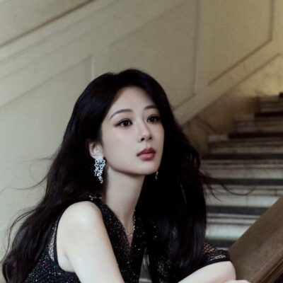 杨紫高定黑礼裙写真图片