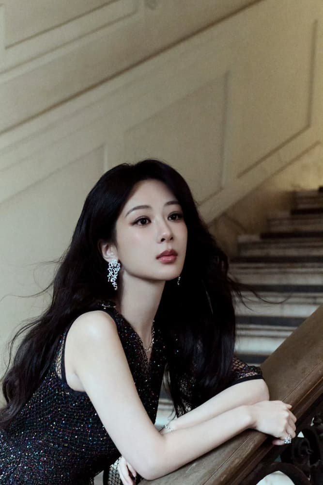 杨紫高定黑礼裙写真图片_8