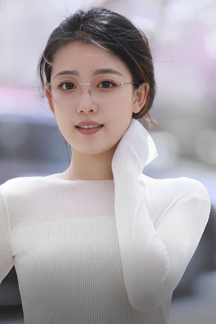 标准的东方知性美人图片_2
