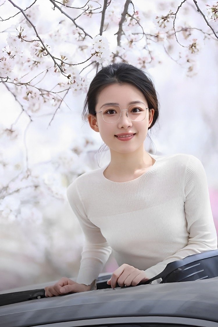 标准的东方知性美人图片_3