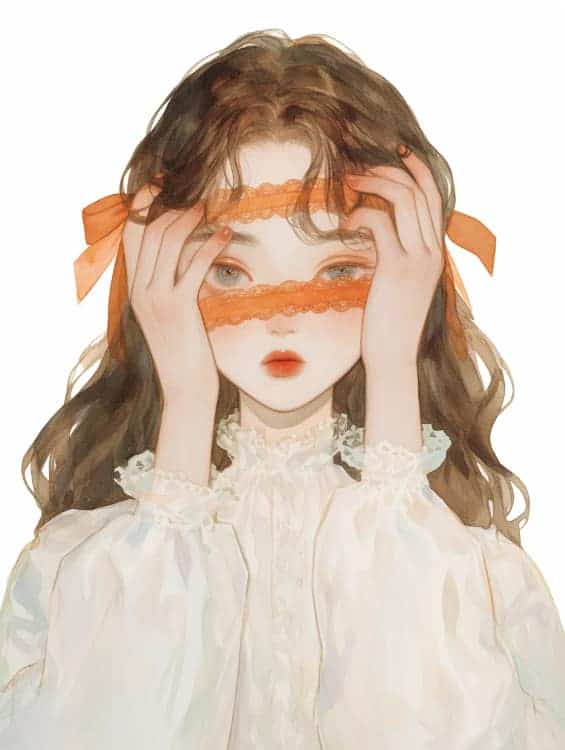 感性好看的温柔女生和红色玫瑰花微信闺蜜头像_13