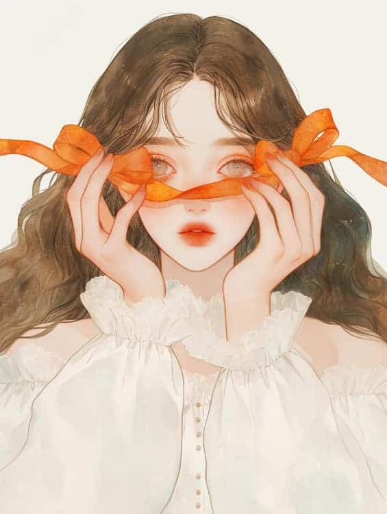 感性好看的温柔女生和红色玫瑰花微信闺蜜头像_26