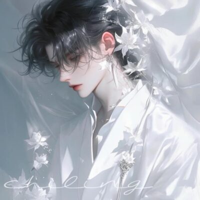 唯美又甜又撩人的动漫男生侧脸头像