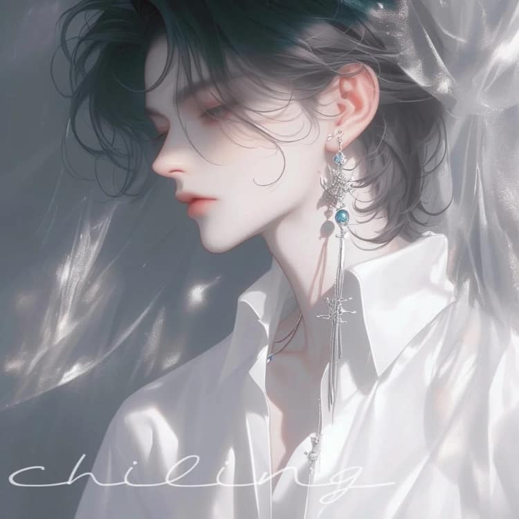 唯美又甜又撩人的动漫男生侧脸头像_15