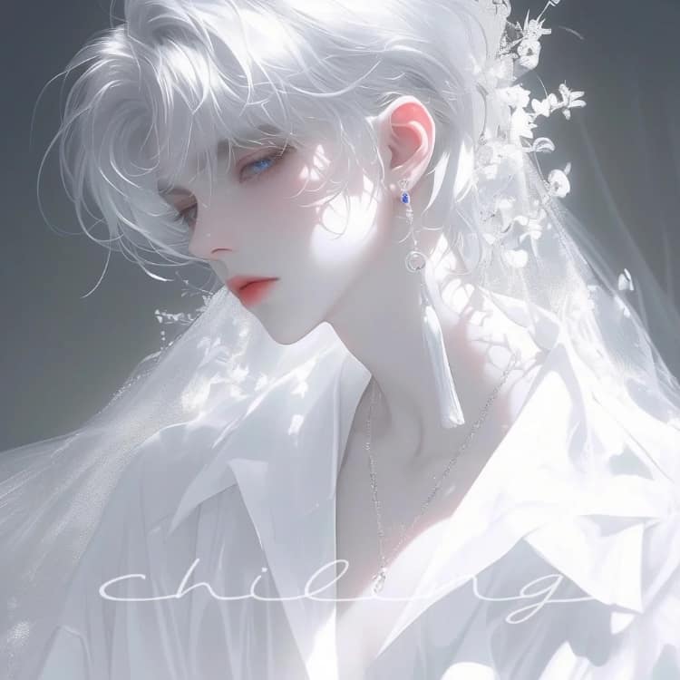 唯美又甜又撩人的动漫男生侧脸头像_12