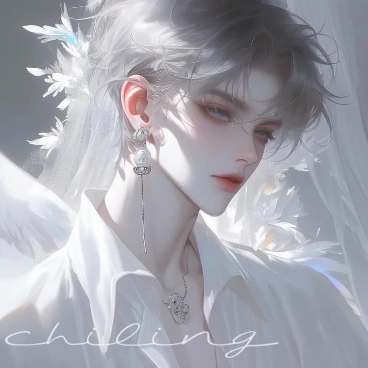 唯美又甜又撩人的动漫男生侧脸头像_11
