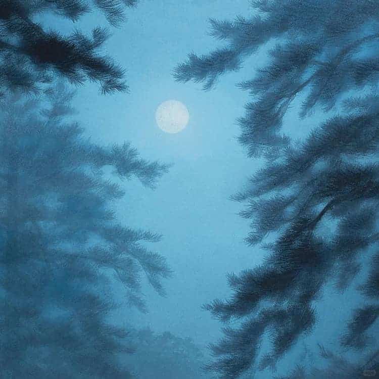 极简风格艺术自然风景画微信头像_6