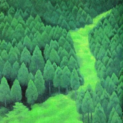 极简风格艺术自然风景画微信头像