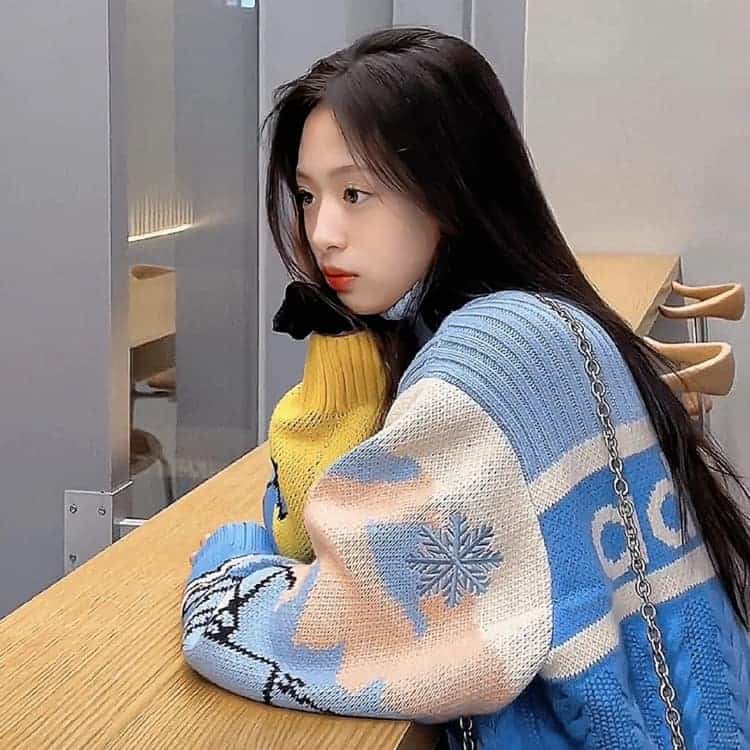 kpop圆脸女孩郑雅贤小众氛围感头像_33