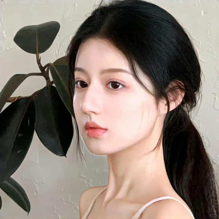 又甜又撩人的纯欲真人女生头像_16