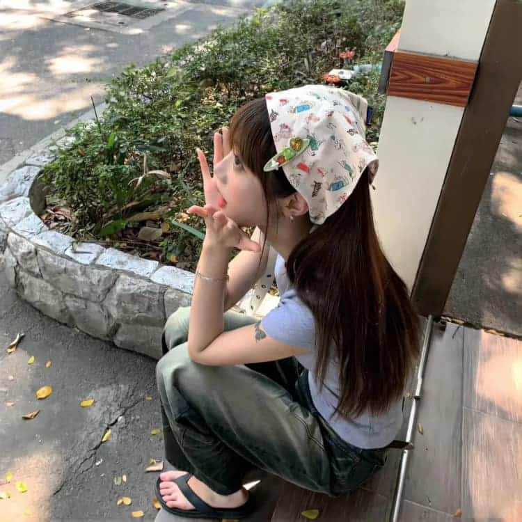 又甜又撩人的纯欲真人女生头像_17