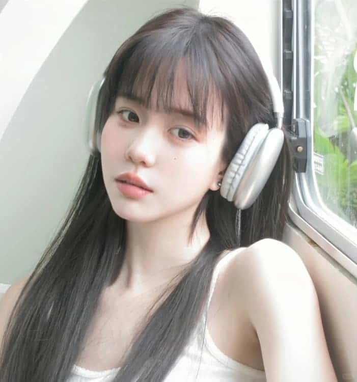 又甜又撩人的纯欲真人女生头像_19