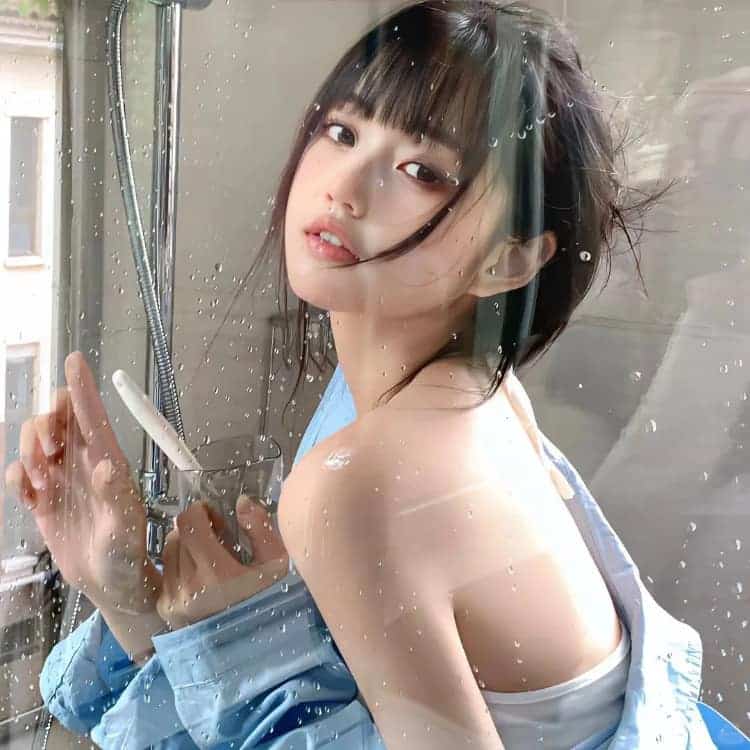 又甜又撩人的纯欲真人女生头像_21