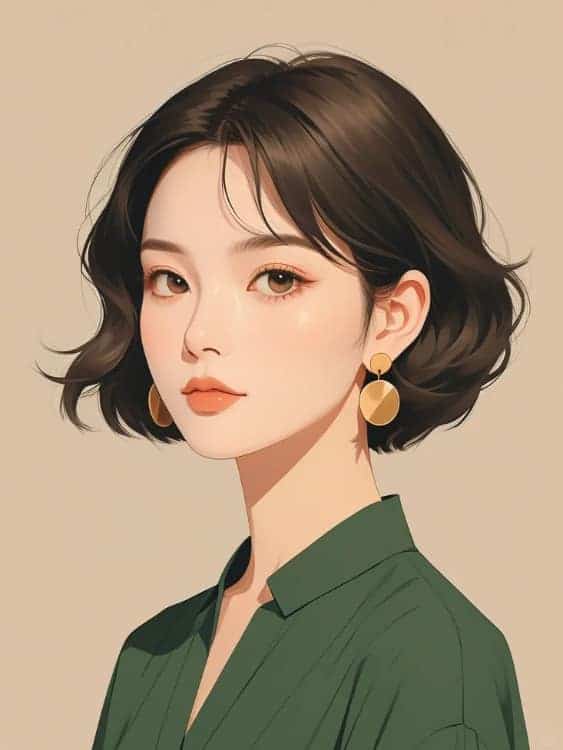 成熟干练简约气质职场女性AI微信头像_2