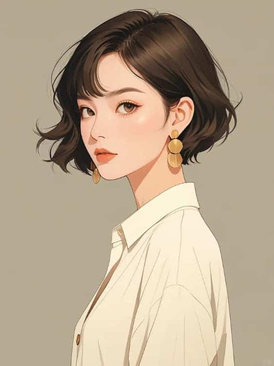 成熟干练简约气质职场女性AI微信头像_3