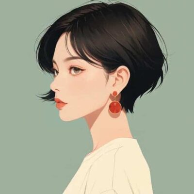 成熟干练简约气质职场女性AI微信头像