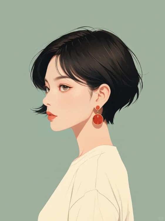 成熟干练简约气质职场女性AI微信头像_4